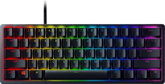 Razer Huntsman Mini - Clavier gaming - Commutateurs Red linéaires - RGB - Disposition 60 % - QWERTY - Noir