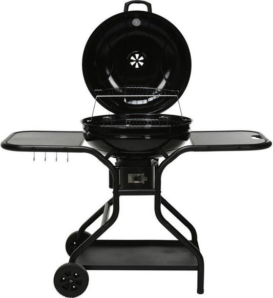 ProGarden Grill sur roues avec table d'appoint noir
