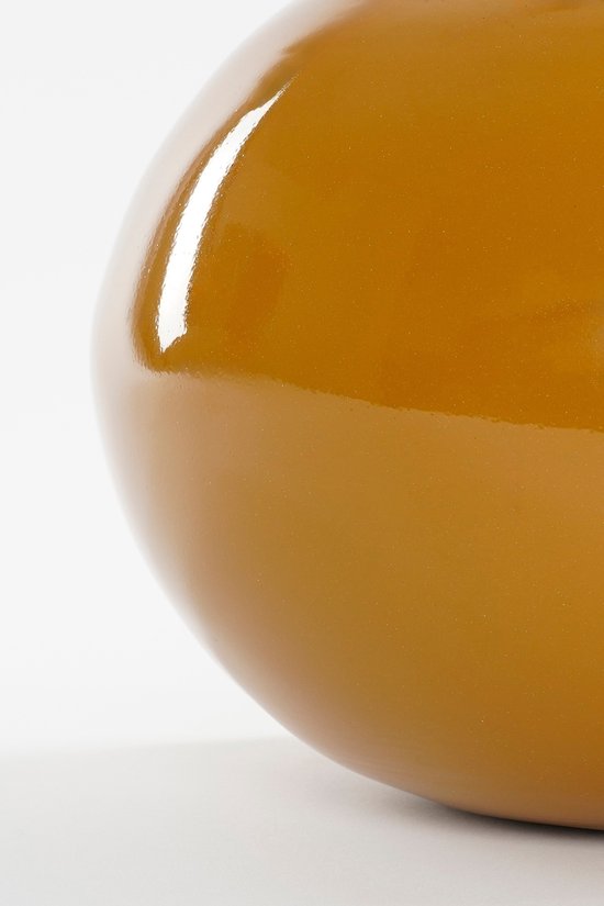 Vase Boyd - Mica Decorations - H36 x Ø25 cm - Métal - Jaune Moutarde