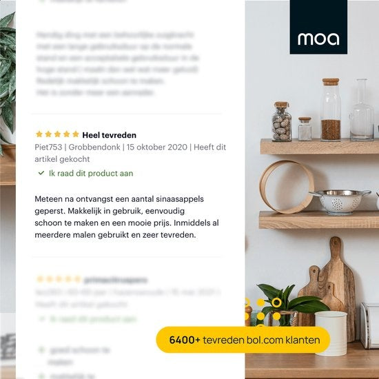 MOA Presse-agrumes - Presse-agrumes - Presse-orange électrique - Presse-citron - 2 cônes de pressage - Noir - CJ408B