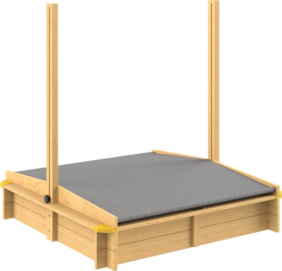 Spielwerk Sandbox - Bois Toit solaire UV 50+ Fritzi - 140x140x120cm