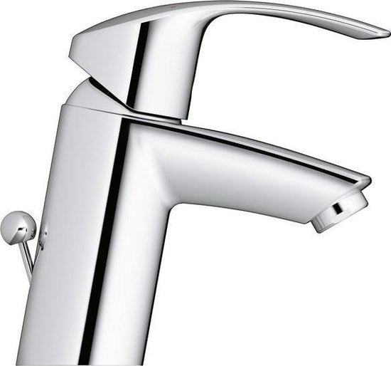 Robinet de lavabo GROHE Eurosmart New - Bec bas - Avec chaîne d'arrêt - Chromé