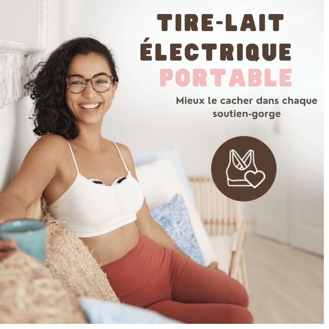 Tire-lait électrique sans fil Vulpes Goods®- mains libres et portable - avec contrôle APP - sans BPA - avec détartreur de granules mammaires, 30 sachets de conservation du lait maternel, sac de voyage et journal du tire-lait - PRO V2 - blanc/rose