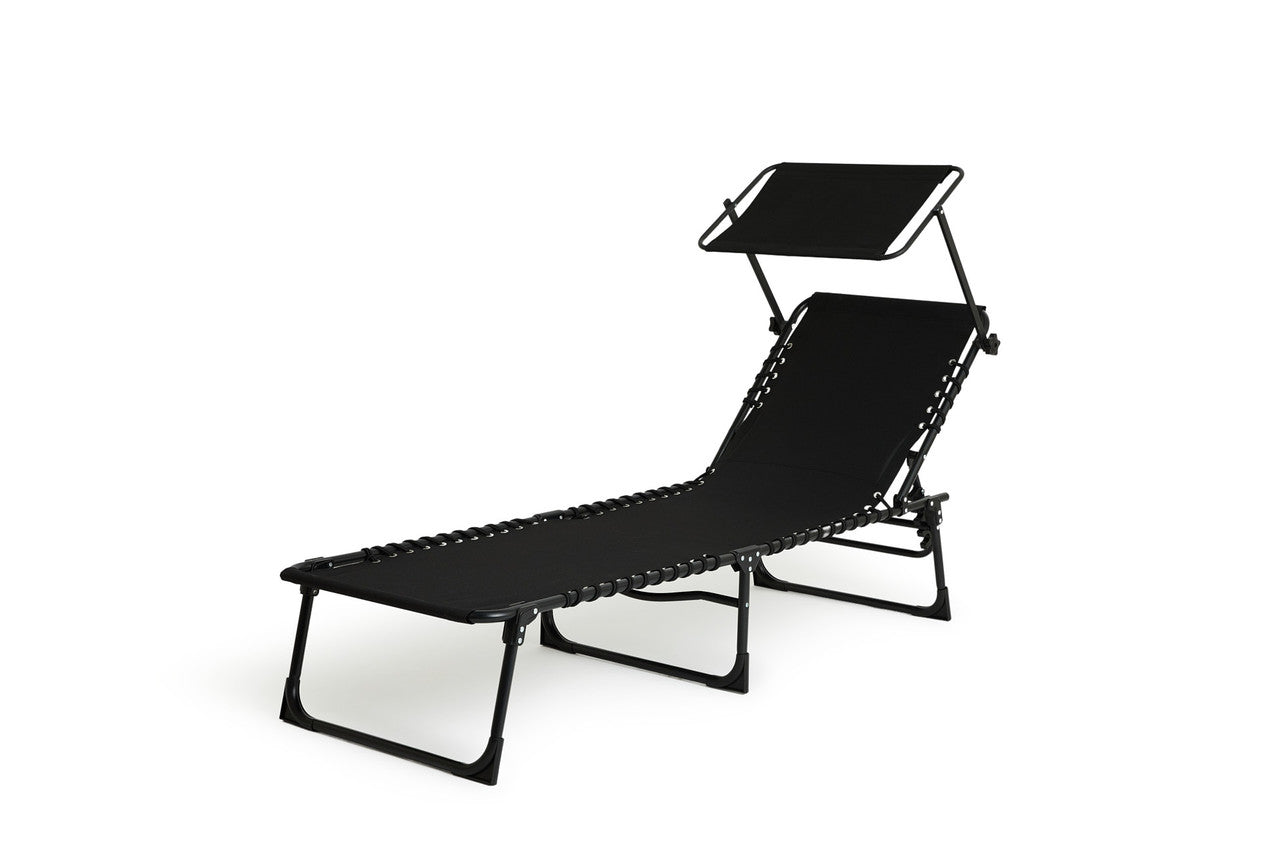 909 Chaise longue d'extérieur avec auvent