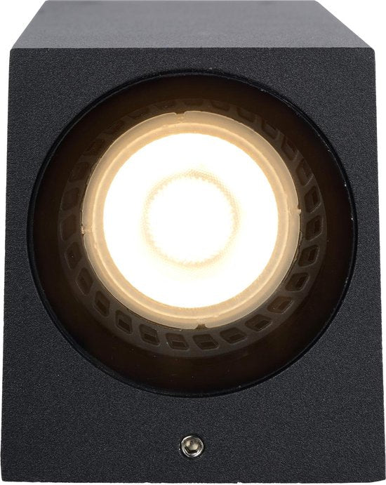 Lucide ZARO - Spot mural / Applique murale intérieur/extérieur - 2xGU10 - IP65 - Noir