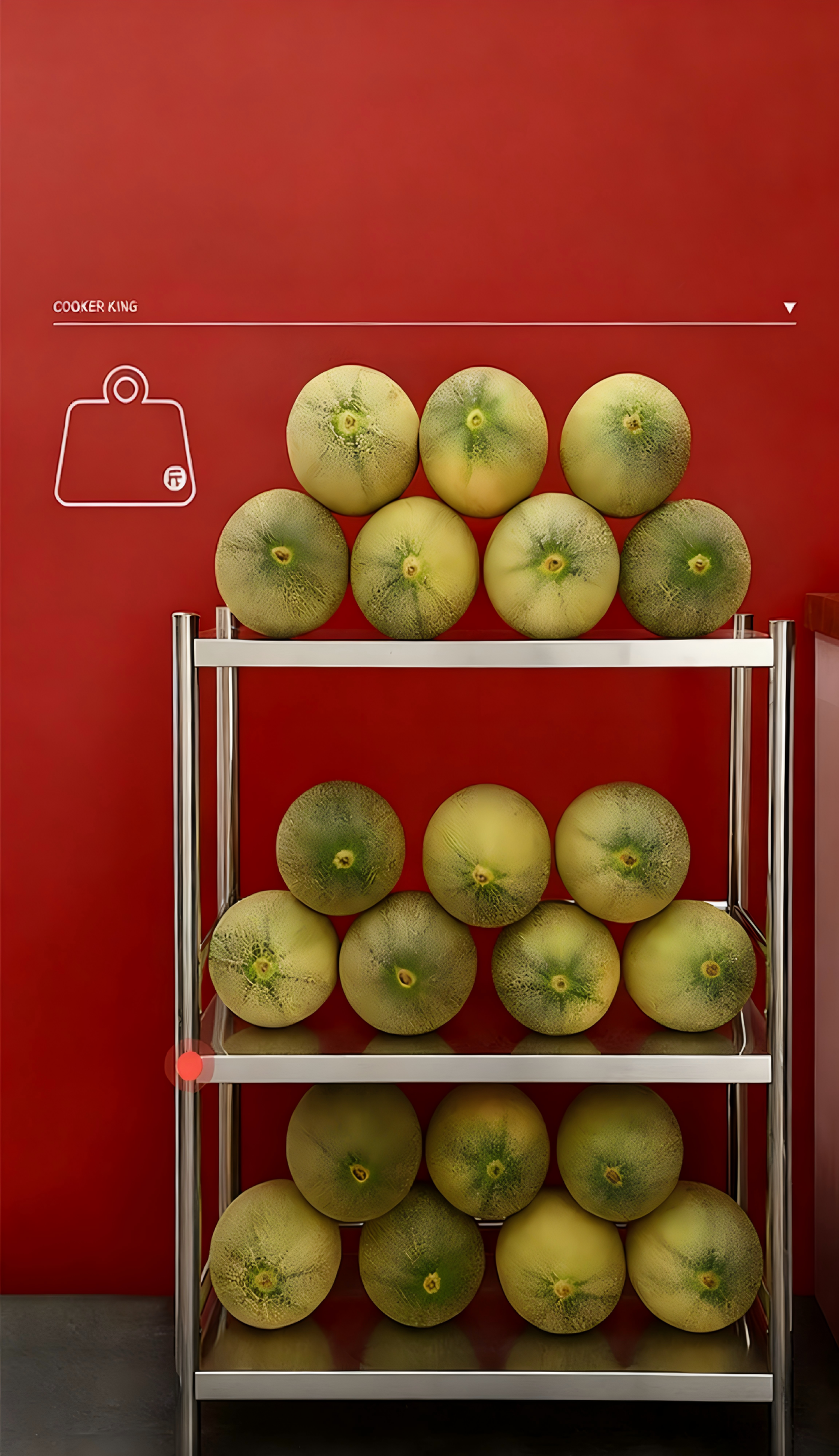 Cooker King : étagère de cuisine à 3 niveaux pour micro-ondes – Étagère coulissante – Hauteur réglable – 80 × 35 × 60 cm