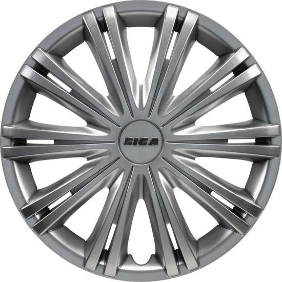 Autostyle Hubcaps Giga 16 Inch Abs Silver Set Of 4