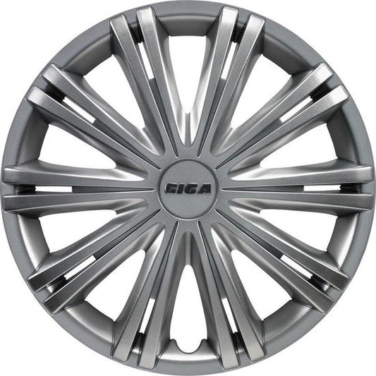 Autostyle Hubcaps Giga 16 Inch Abs Silver Set Of 4