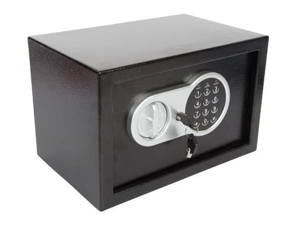 Perel Elektronische kluis, met cijferslot, inclusief noodsleutel en bevestingsmateriaal, 20 x 31 x 20 cm, 4 kg