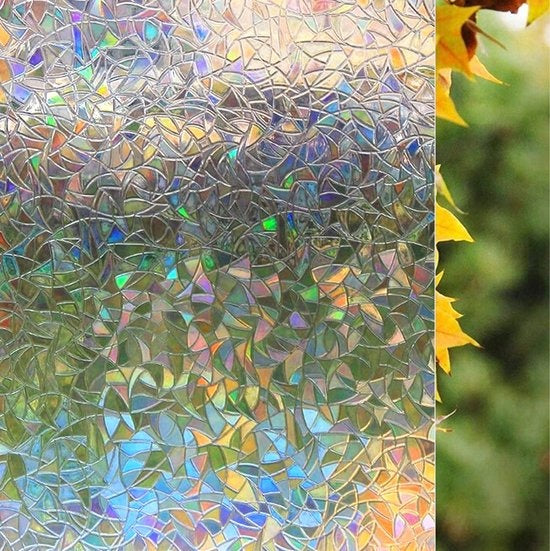 Homewell Film pour fenêtre HR++ 45x300cm - Solaire et isolant - Statique - Éclats arc-en-ciel