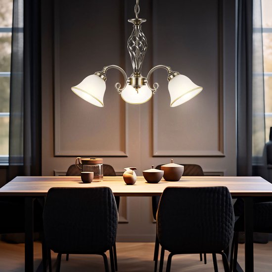 Lustre Globo Odin LED - Classic - Laiton avec verre dépoli 2