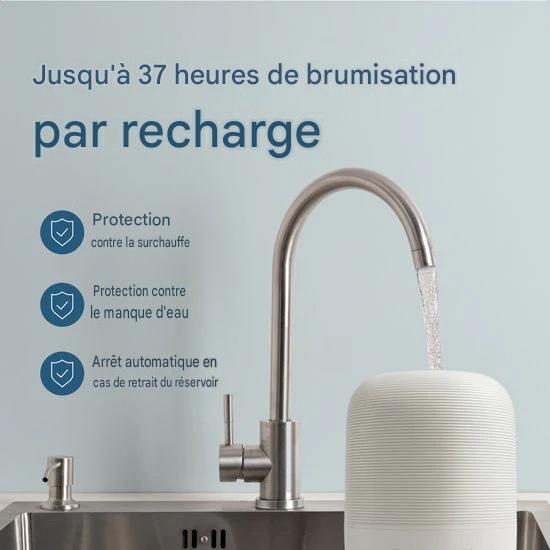 Auronic Humidificateur - 3L - Convient pour la chambre à coucher, la chambre de bébé, le bureau, le salon et plus encore - Humidificateur - Sans BPA - Blanc