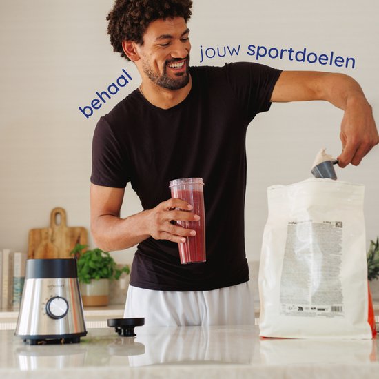 Safecourt Kitchen Power blender - 5 programmes automatiques - Smoothie maker - +2 gobelets à emporter - inox