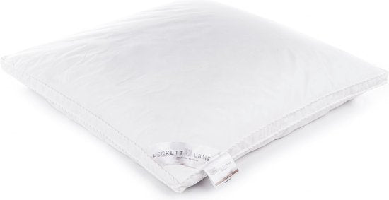Oreiller Heckettlane - Oreiller carré garni de plumes et de duvet - Oreiller rafraîchissant - 60 x 70 cm - Pour les personnes dormant sur le dos, sur le côté ou sur le ventre - 1 pièce