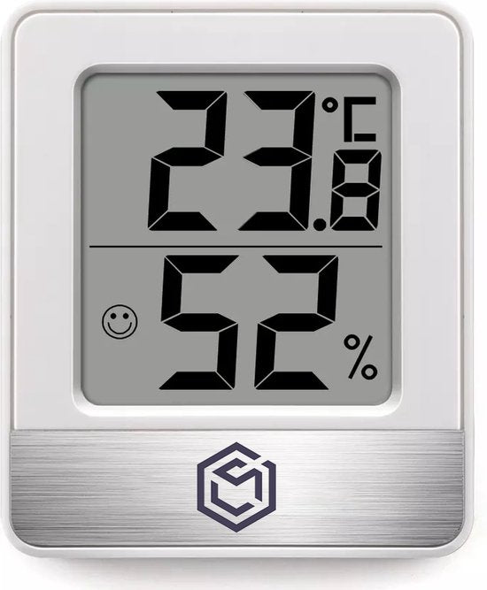 Ease Electronicz Hygromètre - Humidimètre - Station météo numérique - Humidimètre - Thermomètre d'intérieur - Pile incluse