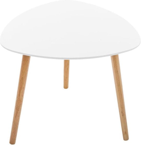 Lot de 3 tables basses Atmosphera Créateur d'intérieur® - table basse - blanc - bois - chêne - salon