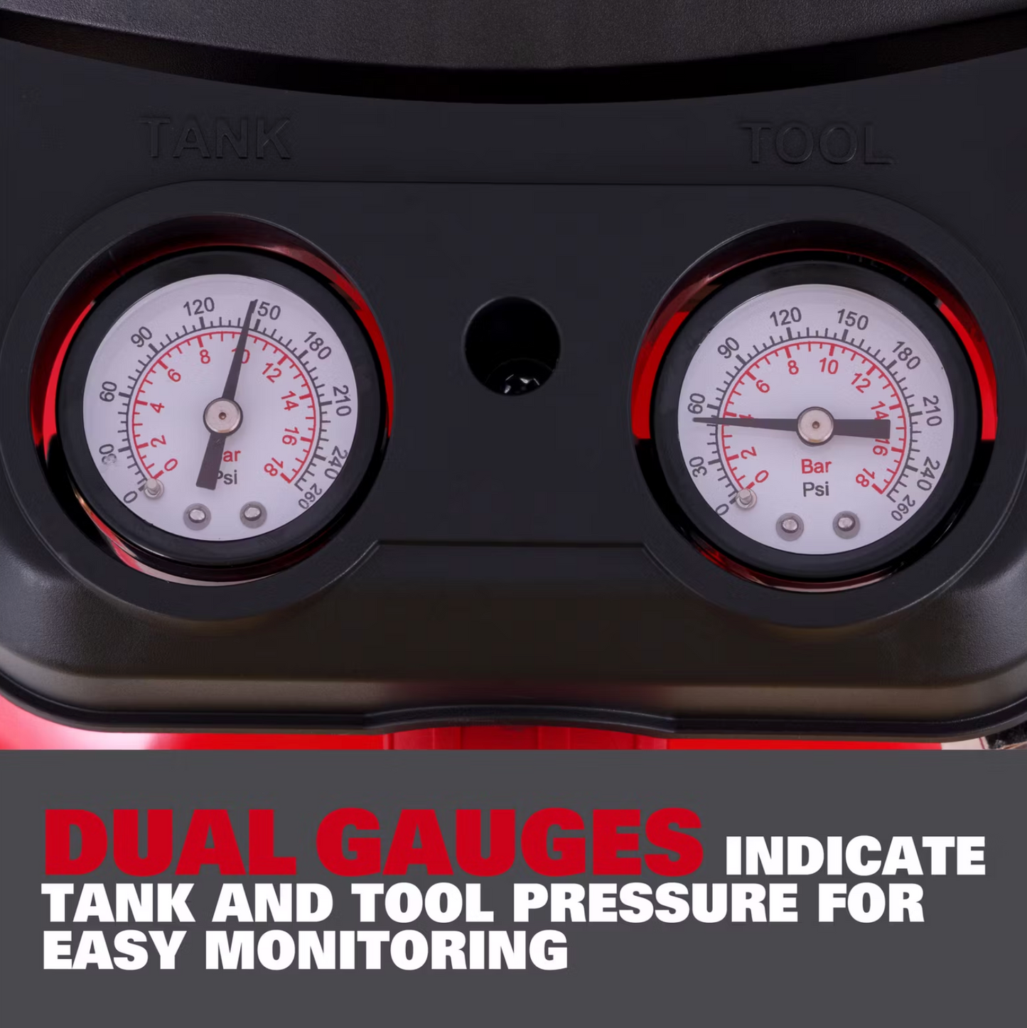 Compresseur d'air Ecomax Pancake 23L - Compact et puissant - Double connexion