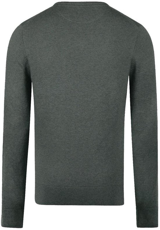 Pull McGregor en laine mérinos, col en V, vert sauge - Taille S - Homme - Pulls