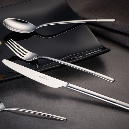 VILLEROY & BOCH - Ella Satin 18/10 - Service de couverts pour 12 personnes, 70 pièces