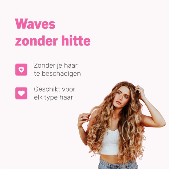 Soft & Silky - Boucles sans chaleur - 18 pièces - 30cm - Boucle à cheveux - Rouleaux à cheveux - Boucles sans chaleur - Boucleurs