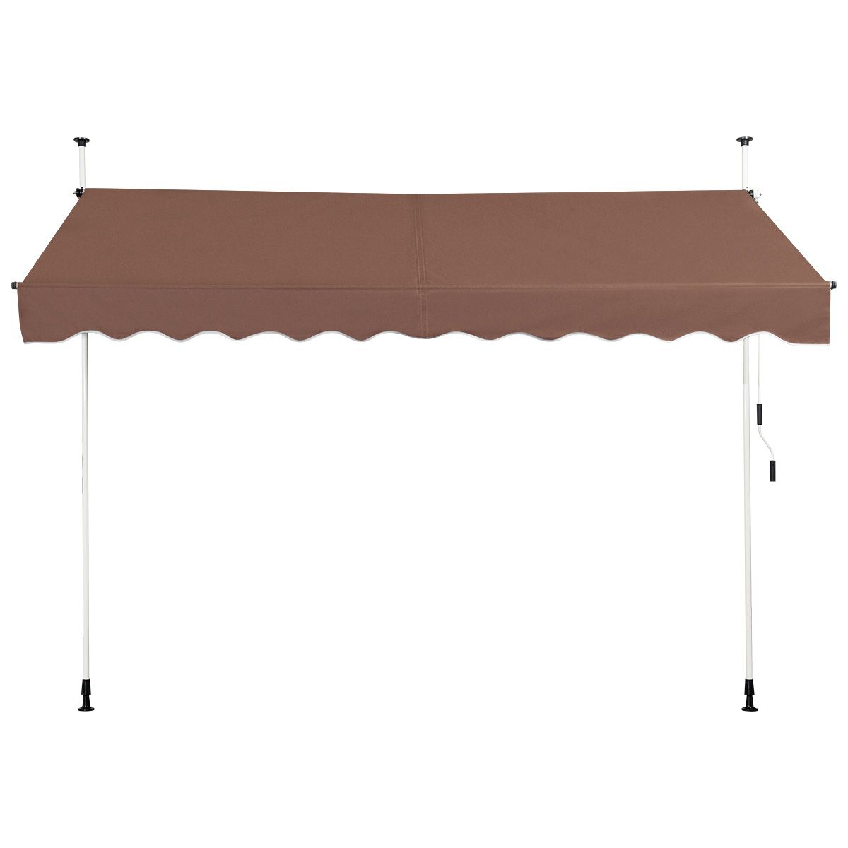 Store Coast 300x120 cm Hauteur réglable Marron - Store extensible pour balcon, terrasse ou fenêtre