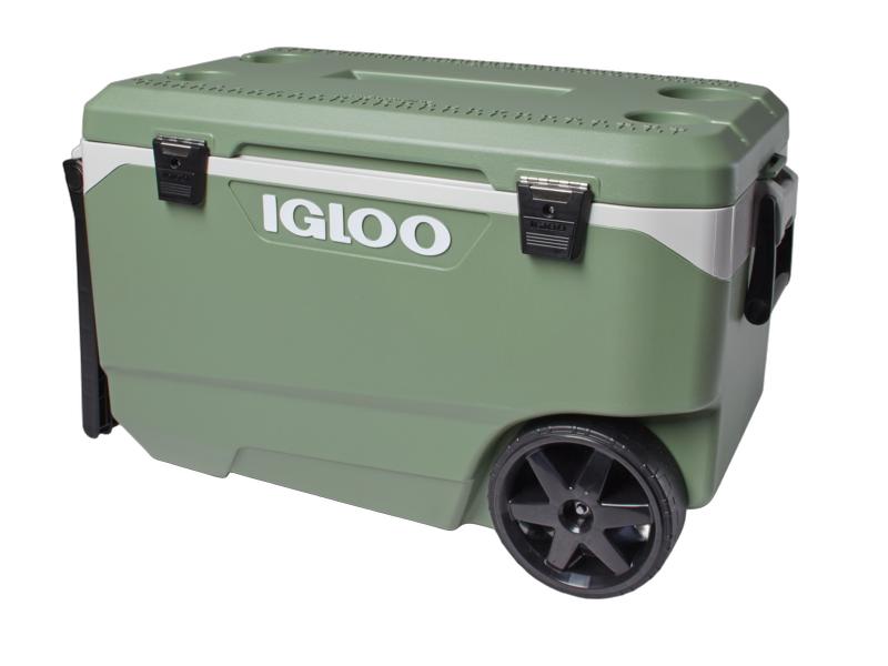 Glacière à roulettes Igloo EcoCool Latitude 90 - 85 litres - Vert vintage