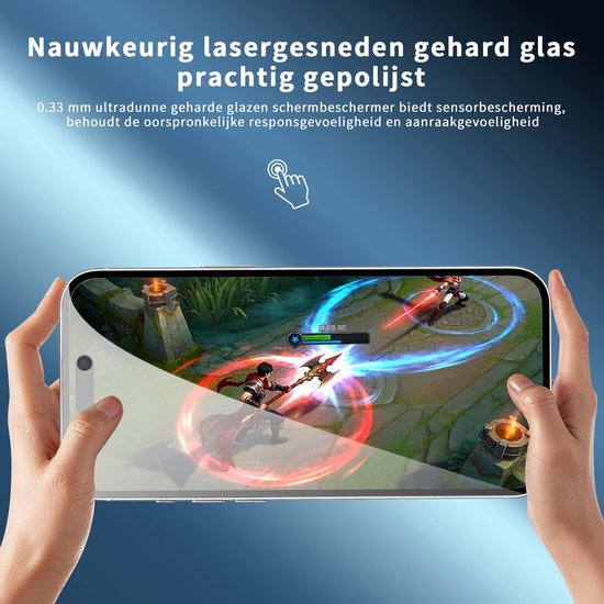 Podec 2x Protecteur d'écran intimité pour iPhone 16 Pro / 17 Pro - Verre de protection trempé - Transparent et résistant aux rayures - Protecteur d'écran en verre trempé