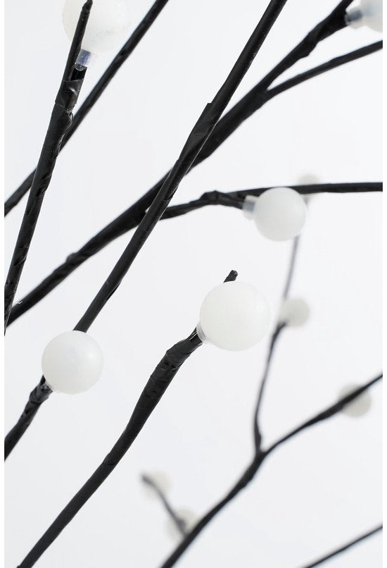 Arbre Luca Lighting avec éclairage LED blanc classique - H 150 x Ø 80 cm - Métal - Noir