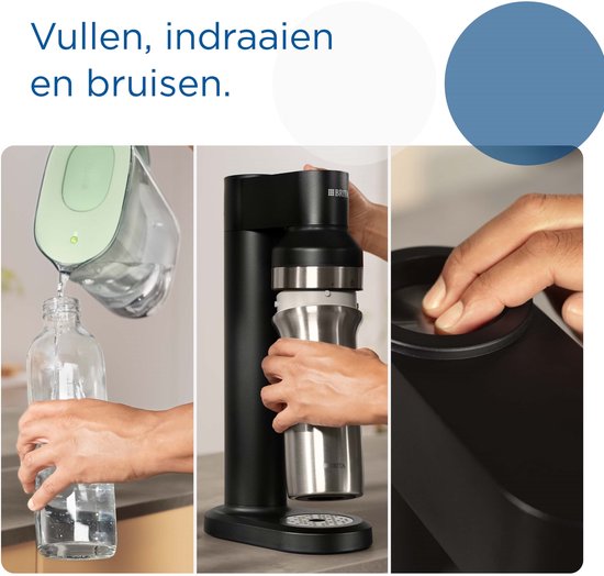 BRITA - SodaTRIO - Soda - Bouteille en verre - Accessoire pour machine à soda, lot de 2