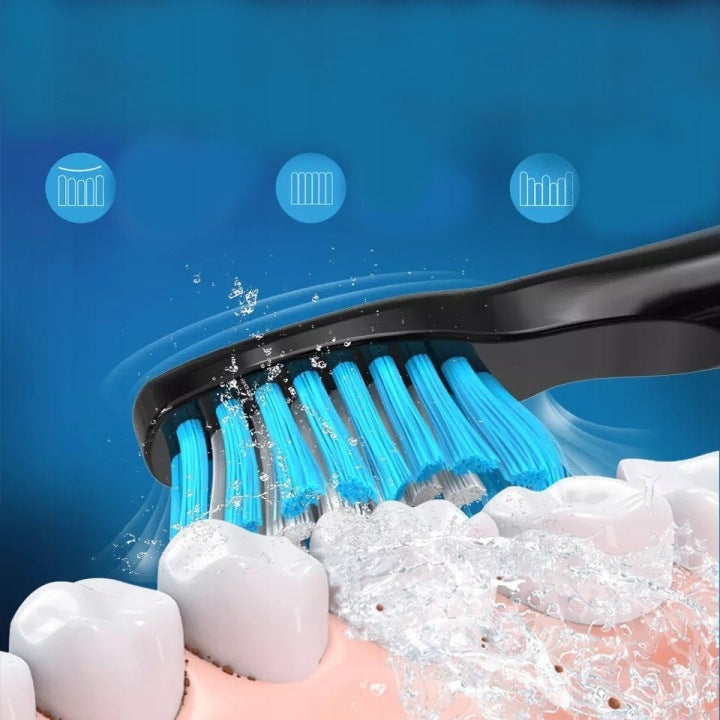 Étui Seago SG-575 noir - Pour brosse à dents sonique - Avec un compartiment pouvant accueillir 5 embouts