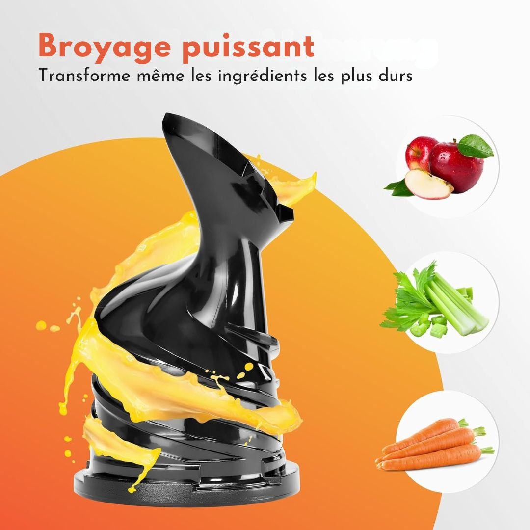 Extracteur de jus Lebenlang - 2 gobelets inclus - 250 W - sans BPA - 20 x 44 cm - noir mat