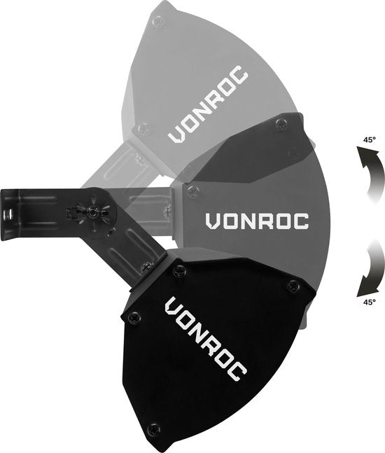 VONROC Chauffage d'ambiance de terrasse - Volsini PRO - 2000W - Avec niveaux de chaleur réglables, minuterie, écran LCD et télécommande