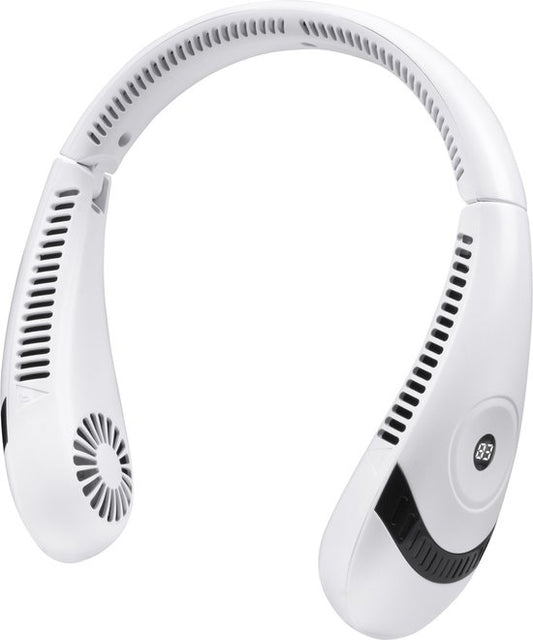 Nuvance - Ventilateur de nuque - Ventilateur de nuque - 3 niveaux - Ventilateur de nuque rechargeable - Ventilateur de visage - Ventilateur de nuque