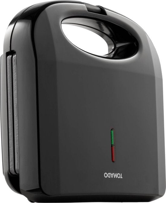 Tomado TGS2000B - Fer à toasti - Gril - Sans PFAS - Toasti maker - 21,5 x 12 cm - 750 watts - Noir