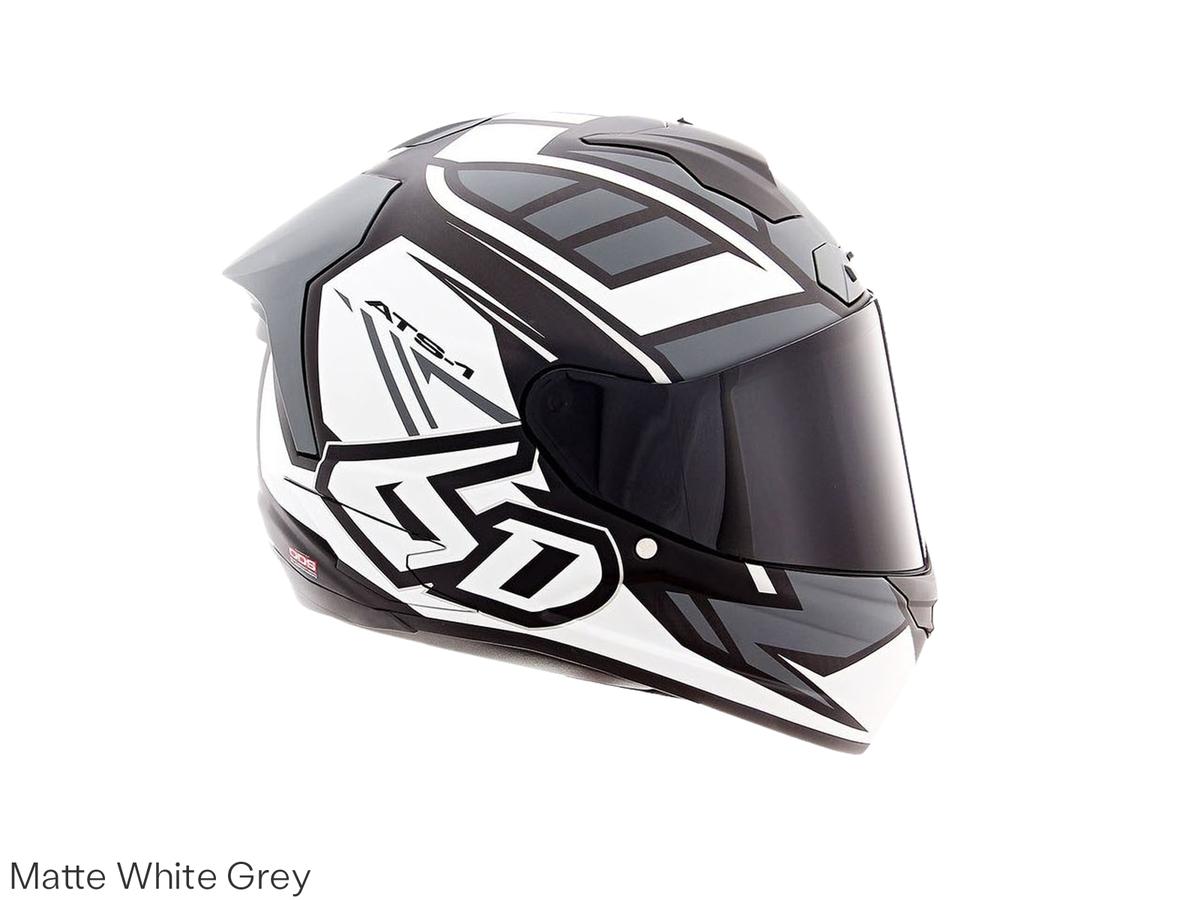 Casque de moto 6D ATS-1R Rogue - Rouge gris mat - taille S