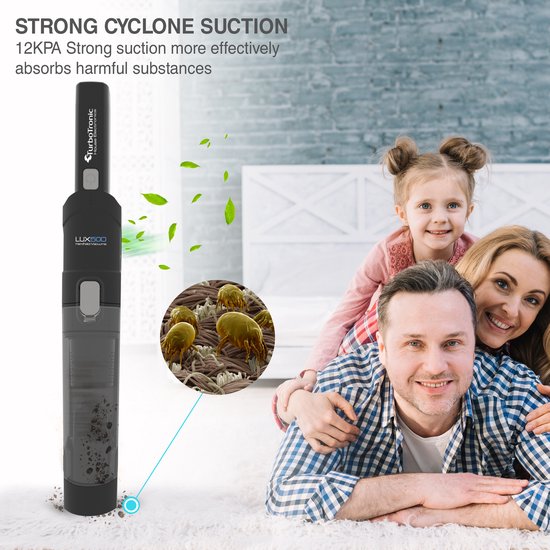 TurboTronic LUX500 Dustbuster - Argent/Noir