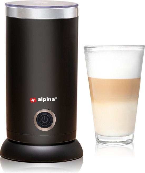 alpina Mousseur à lait électrique - 3 en 1 - 300ML - Noir