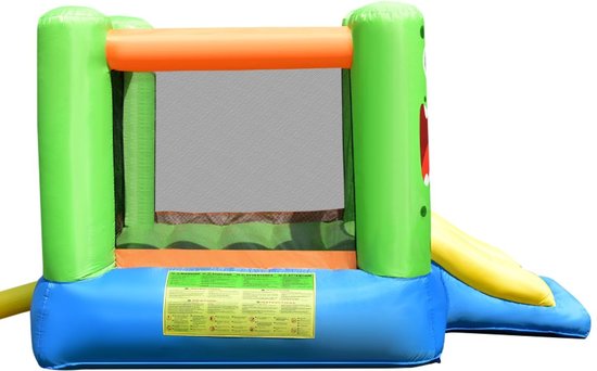 Coast Inflatable Bouncy Castle - Château gonflable - avec trampoline et toboggan - 270 x 203 x 173 cm - coloré