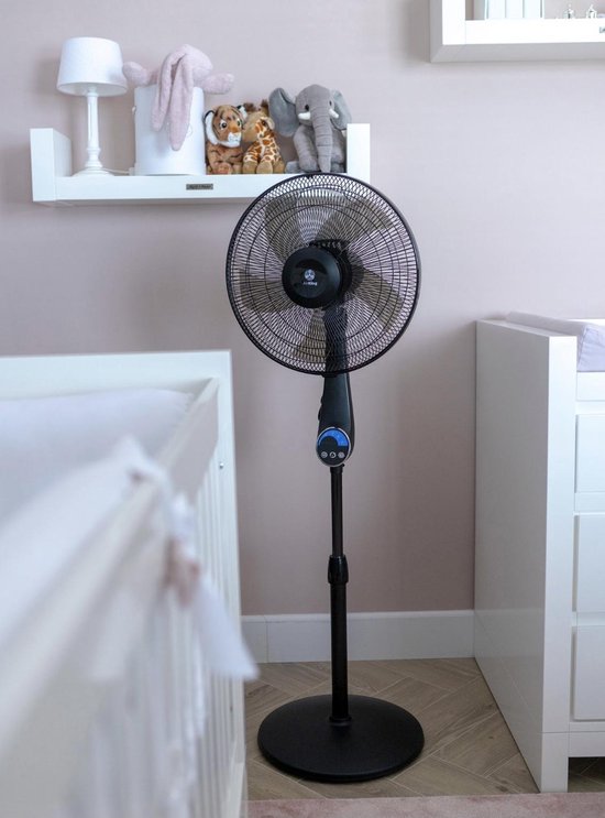 Ventilateur sur pied - Airking - Ventilateur extra-silencieux - Réglable en Hauteur - Télécommandé