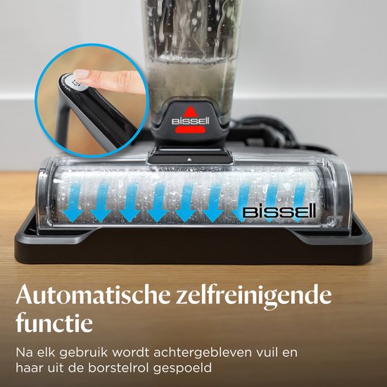 Nettoyeur de sol BISSELL CrossWave® OmniForce™ Select - Aspirateur sans fil avec fonction de lavage - Nettoyeur de taches pour sols durs - Aspirateur balai sans fil - Aspirateur 2 en 1 avec LED - Très puissant : 31 aW - Technologie ZeroGap™ - 3912 N