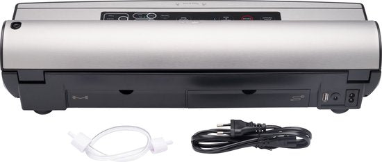 Solis Vac Prestige Maxi 5706 - Machine à emballer sous vide avec sacs sous vide et papier d'aluminium - Machine à emballer sous vide avec fonction Marinator et tuyau d'arrosage - Extra Large