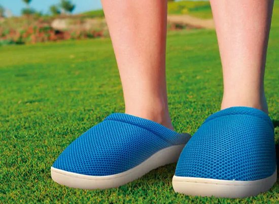 Stepluxe Slippers - Pantoufles en gel pour hommes et femmes - Bleu