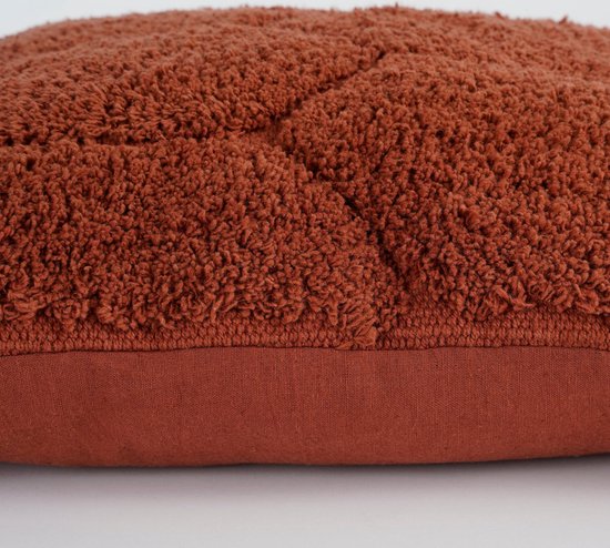Coussin décoratif Jaimy de la collection In The Mood - 45 x 45 cm - Coton - Marron