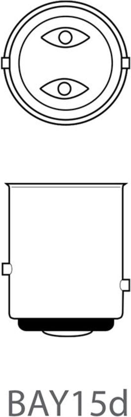 Dragon-Tools Lampe de voiture - 12 Volt - 21/5 Watt - BAY15D - Lumière blanche - 10 pièces