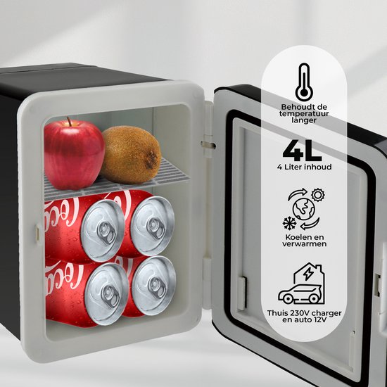 Denver Mini Fridge - Refroidissement et chauffage - Réfrigérateur pour soins de la peau - 12v Auto connection - MFR404
