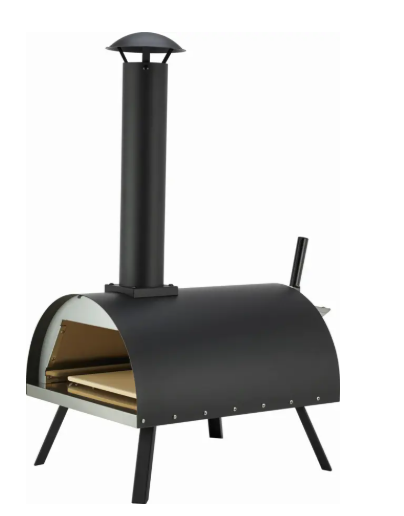 Four à pizza Jamestown - Noir - Métal - 83 x 41 x 81 cm