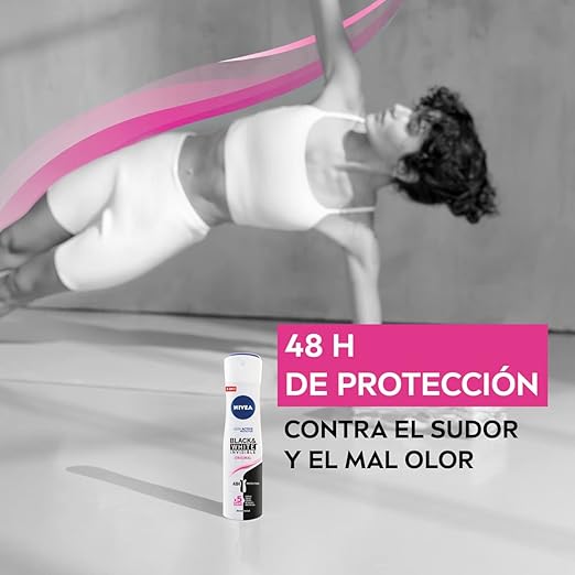6x Nivea Black White Clear Déodorant Spray 200ml