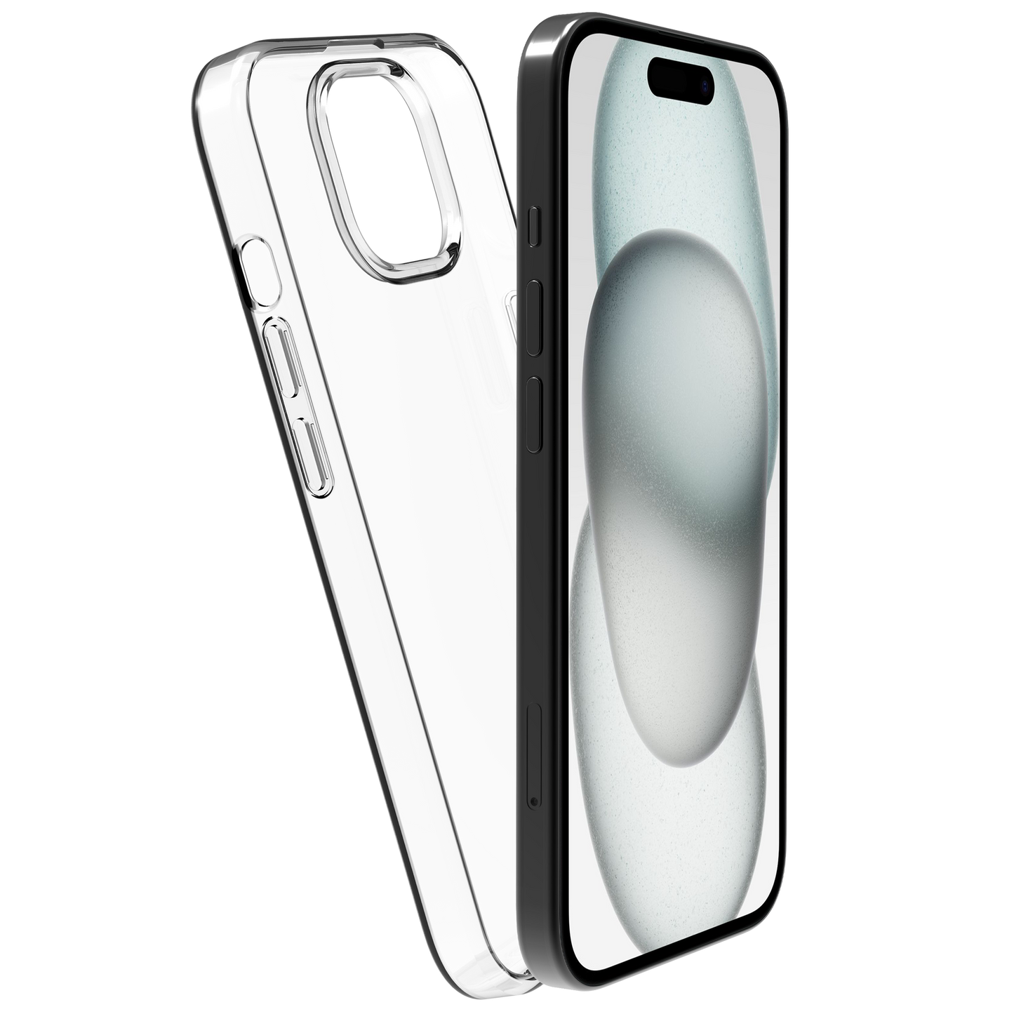 BeHello Phone case iPhone 15 Plus Thin Gel Case - Transparent