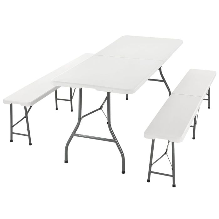 Ensemble de tables à bière pliantes 3 pièces Bayreuth