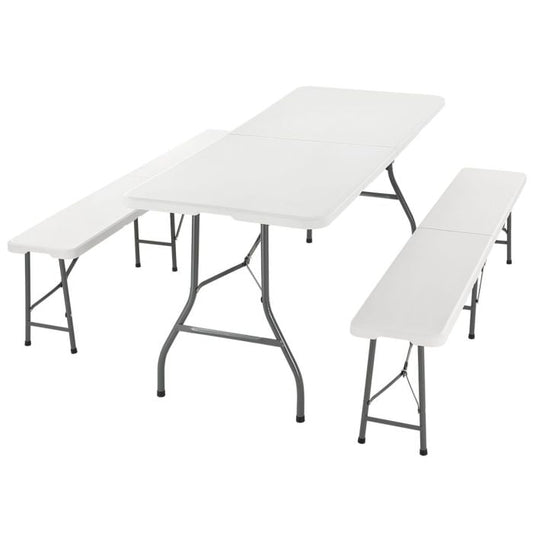 Ensemble de tables à bière pliantes 3 pièces Bayreuth